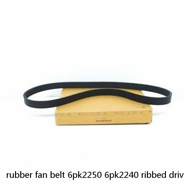 rubber fan belt 6pk2250 6pk2240 ribbed drive v multi belt for car audi 100 coupe lexus ls mazda 6 #1 small image