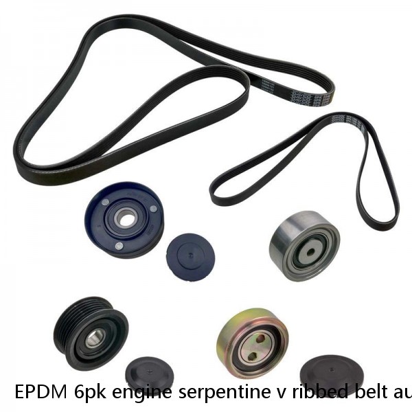 EPDM 6pk engine serpentine v ribbed belt automotive auto poly car drive pk v-belt #1 image