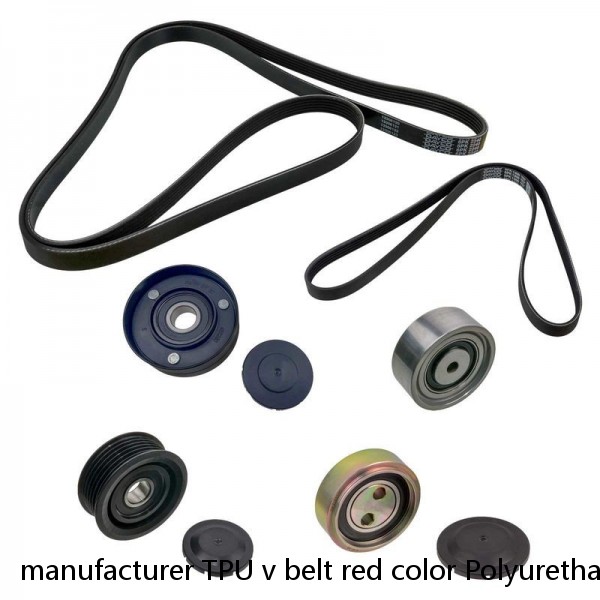 manufacturer TPU v belt red color Polyurethane conveyor belt #1 image