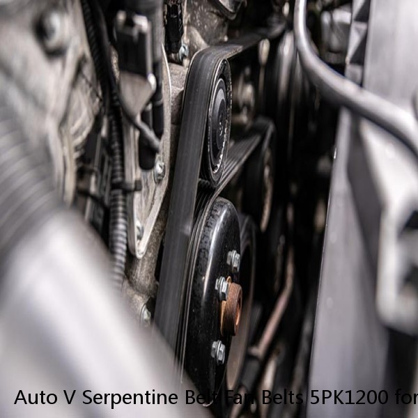 Auto V Serpentine Belt Fan Belts 5PK1200 for Automobile Compressor Strap #1 image
