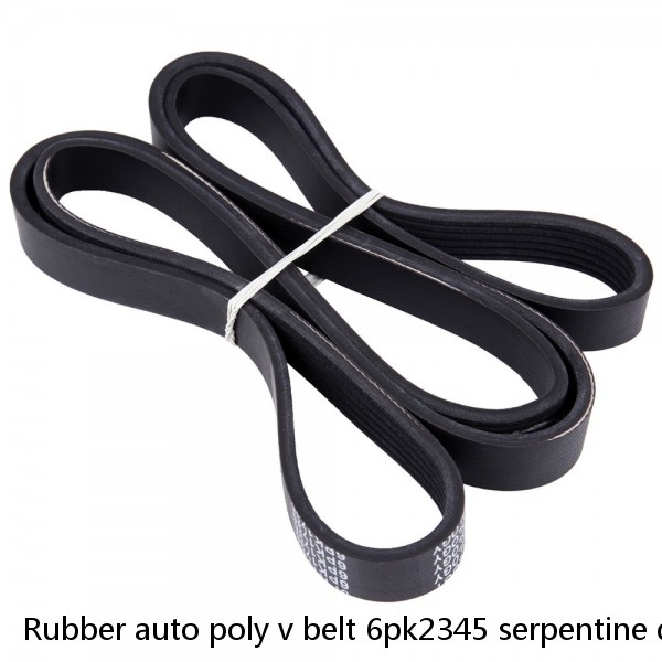 Rubber auto poly v belt 6pk2345 serpentine drive fan belt for automobiles with great price #1 image