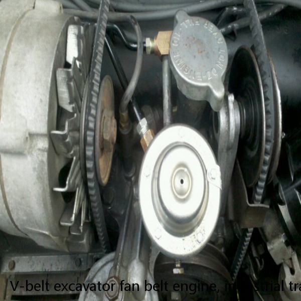 V-belt excavator fan belt engine, industrial transmission belt #1 image