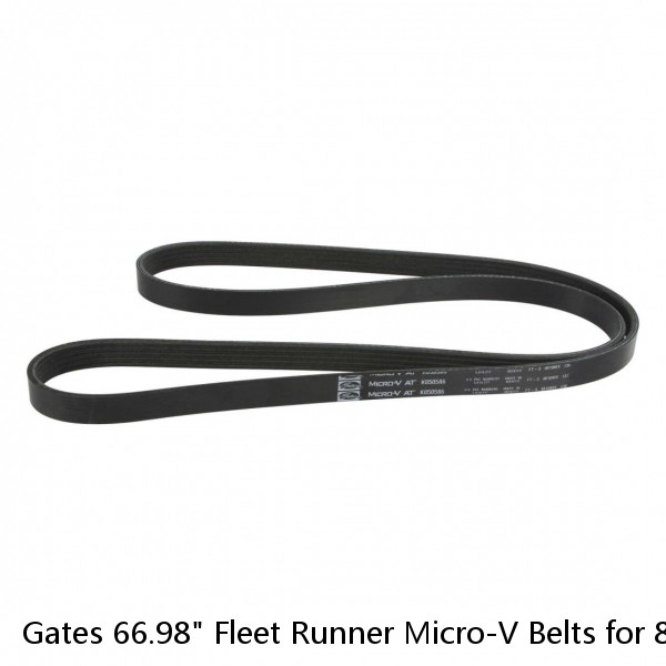 Gates 66.98" Fleet Runner Micro-V Belts for 87-11 White / Freightliner / Volvo #1 image